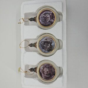 The Bradford Exchange Snow Bunnies Heirloom Porcelain Ornament Collection